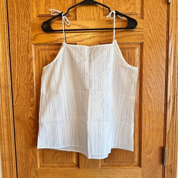 LOFT Women's Striped Spaghetti Strap Camisole Blouse Size S Multicolor - Picture 2 of 7